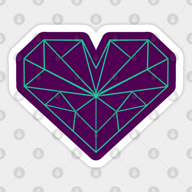 Lazer Heart Sticker by Lumos19Studio